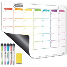 Folha de quadro branco de apagamento seco premium personalizado folha de quadro branco Magnetic Weekly Planner White Board for Kids School Office